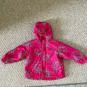 Columbia pink snow jacket 18-24M